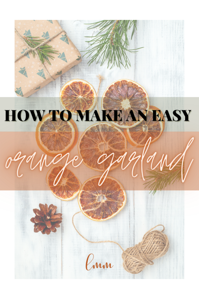 DIY Orange Garland - Pin 1