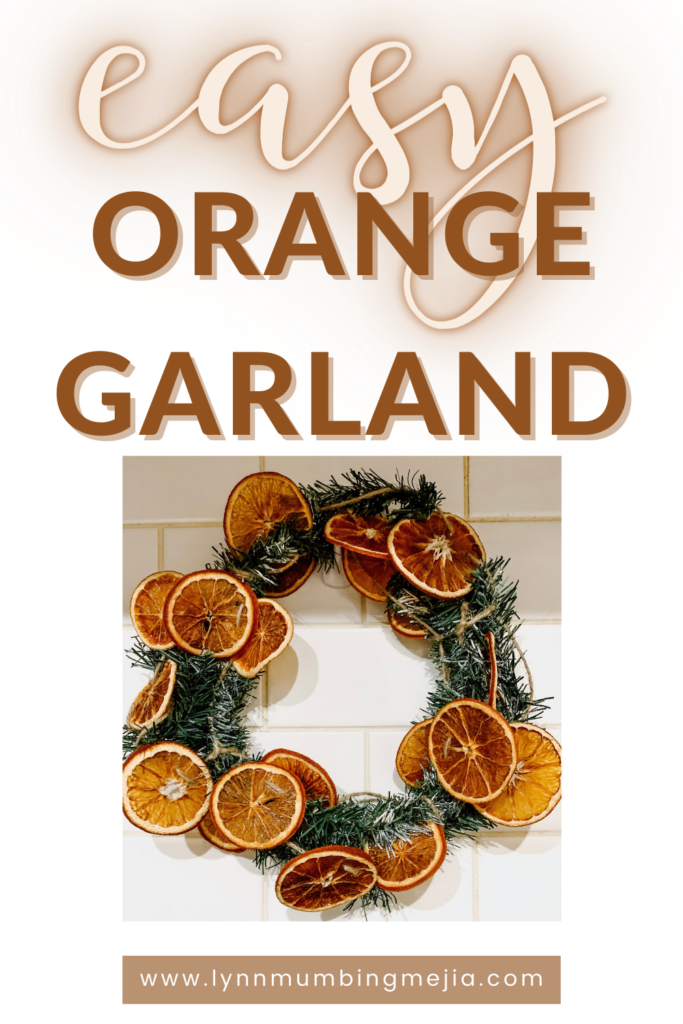 DIY Orange Garland - Pin 2