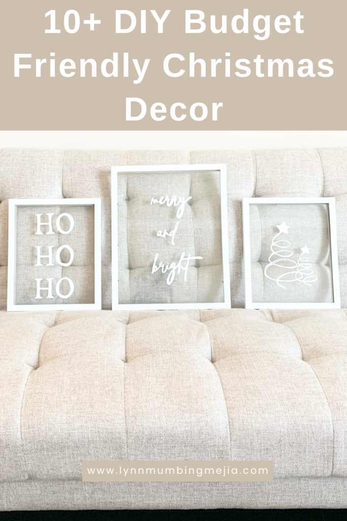 DIY Budget Christmas Decor - Pin 2