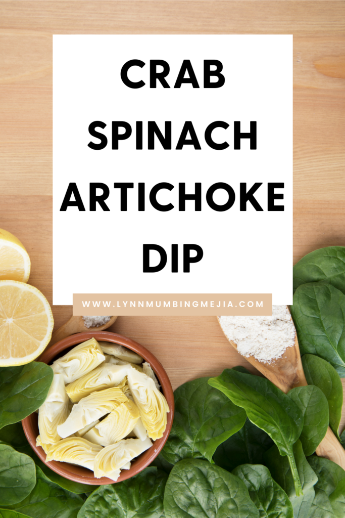 Crab Spinach Artichoke Dip - Pin 2