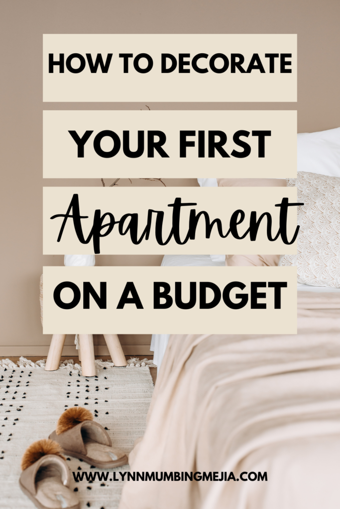 How to Decorate Your First Apartment on a Budget - Pin 1