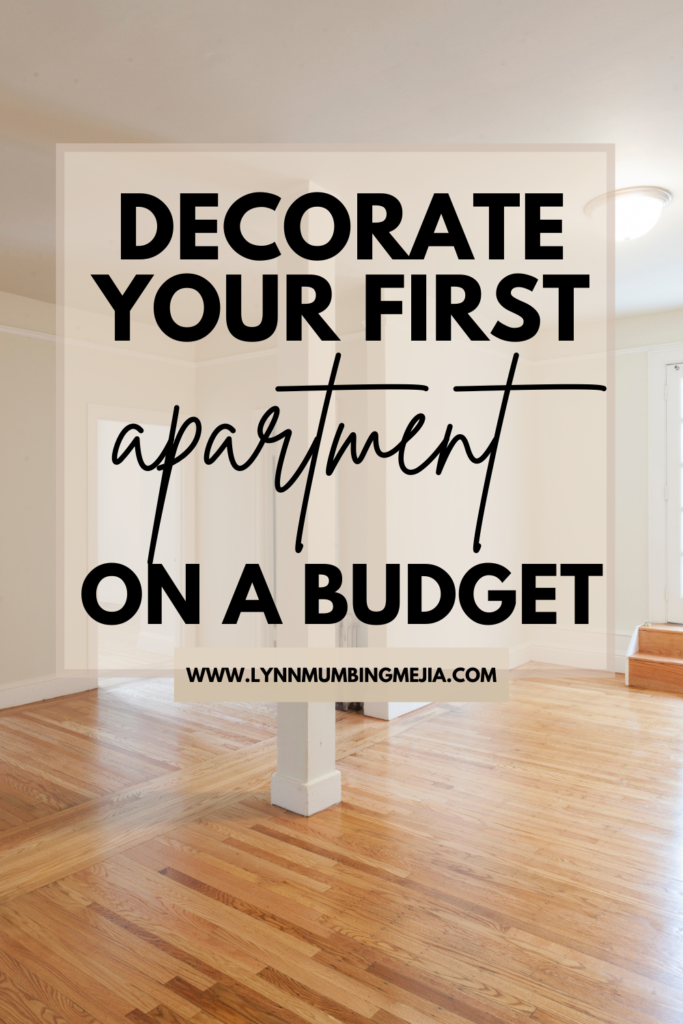 How to Decorate Your First Apartment on a Budget - Pin 2