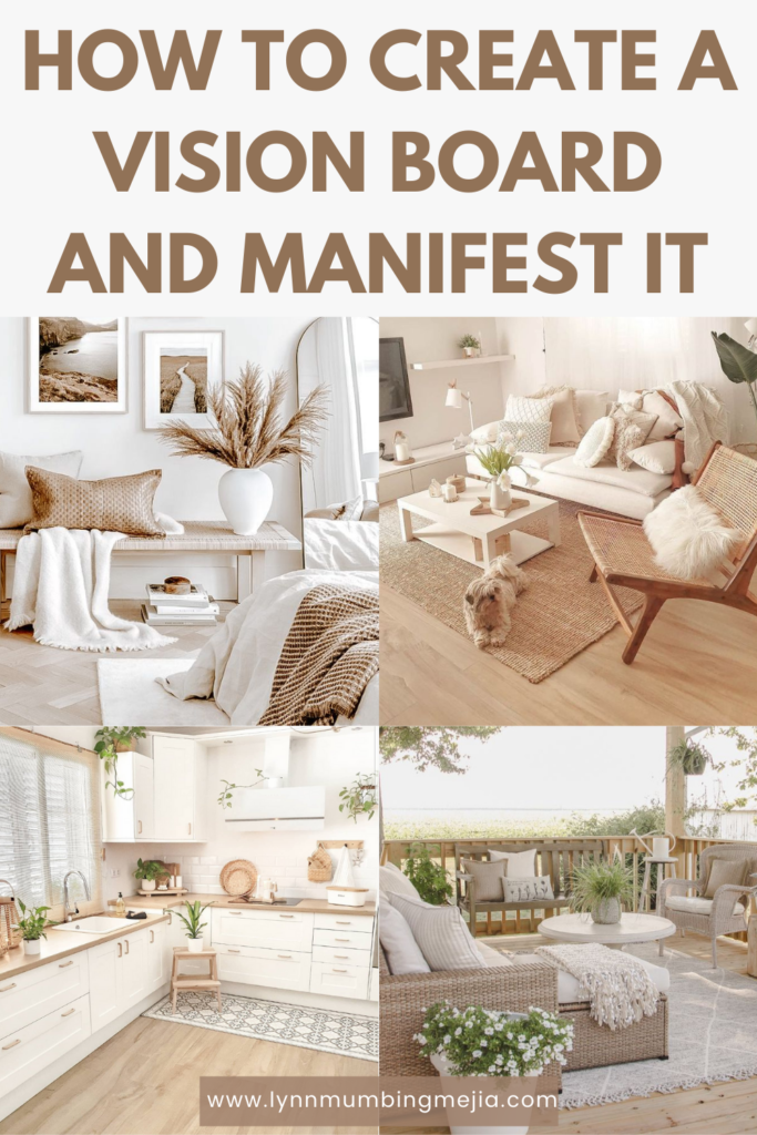 How to create a vision board and manifest it - Pin 1