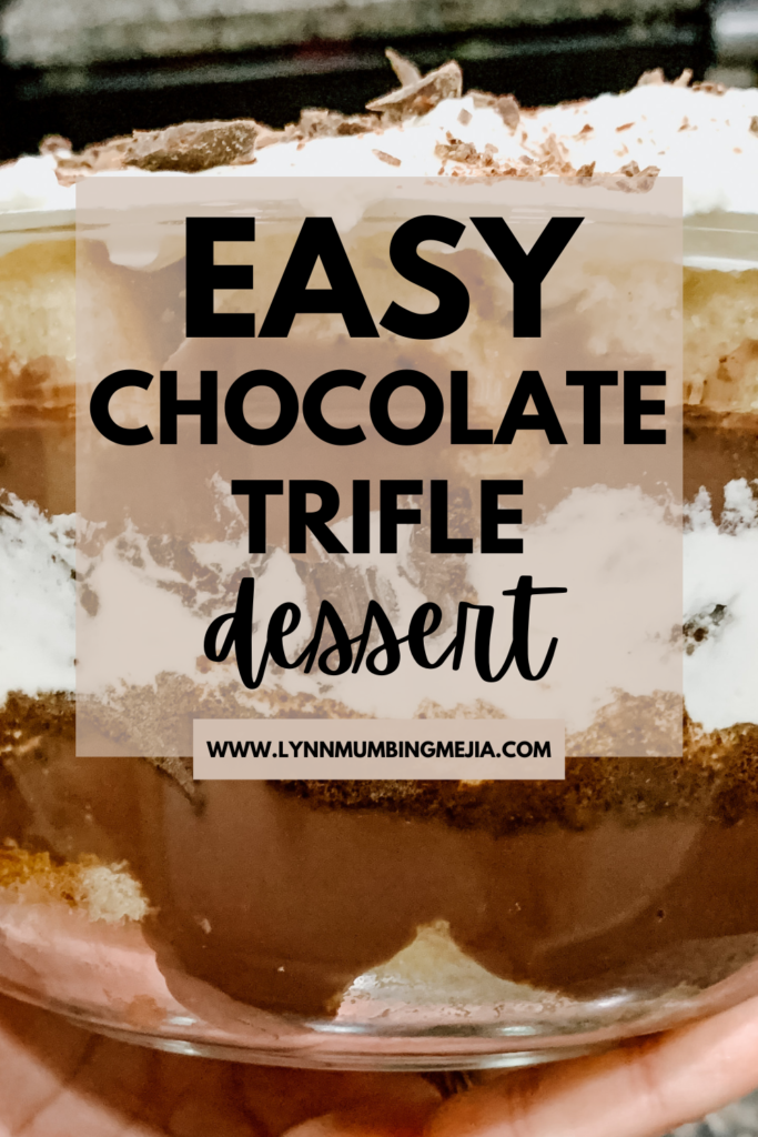 Easy Chocolate Trifle Dessert - Pin 2