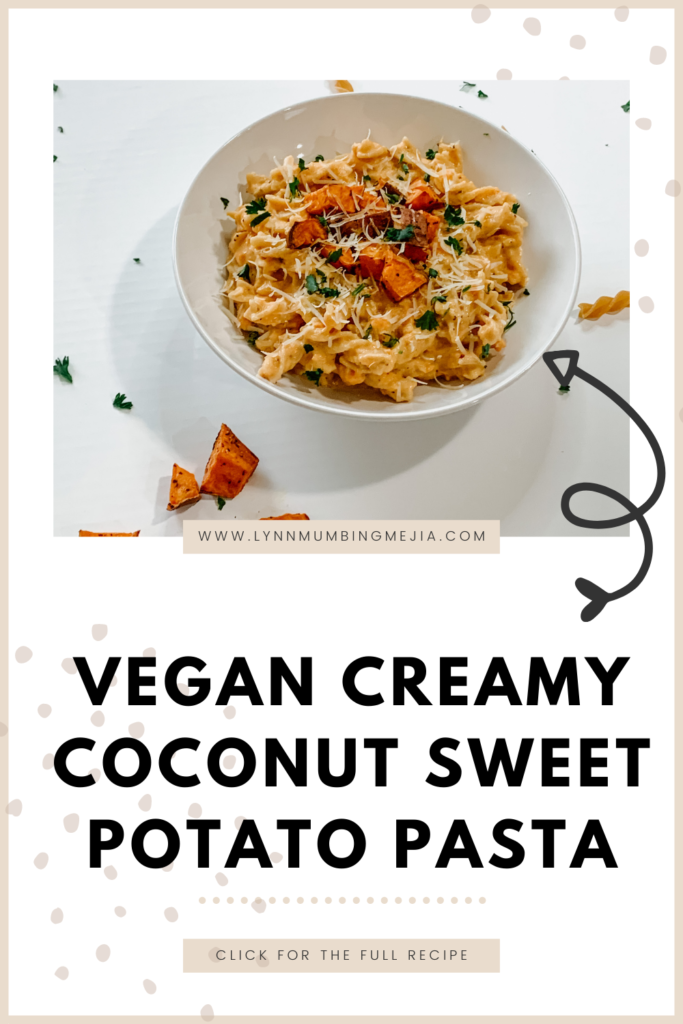 Vegan Creamy Coconut Sweet Potato Pasta - Pin 2