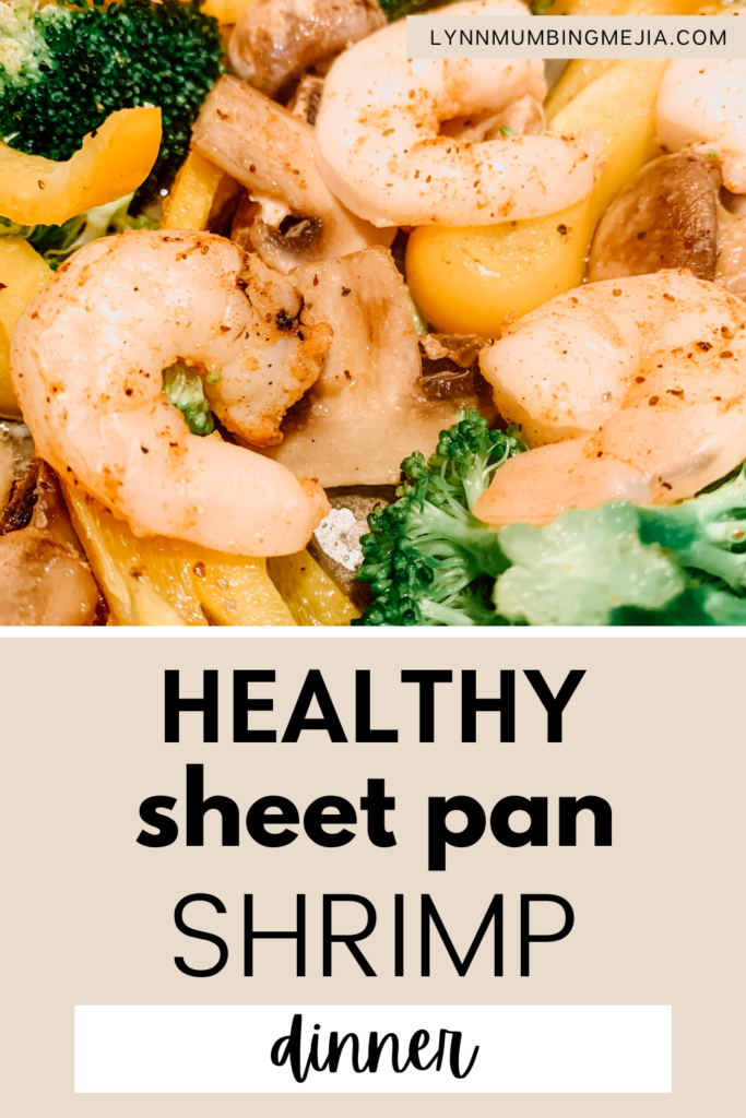 Healthy Sheet Pan Shrimp Dinner - Pin 2