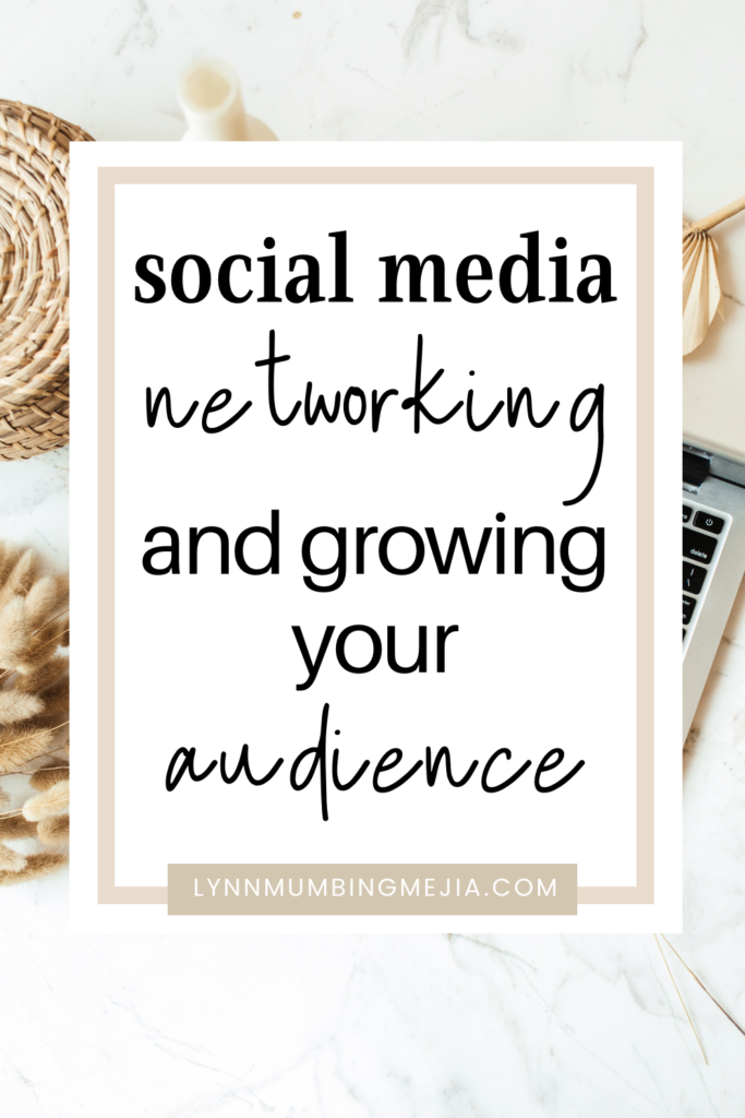 Social media, networking, and growing your audience - Pin 2