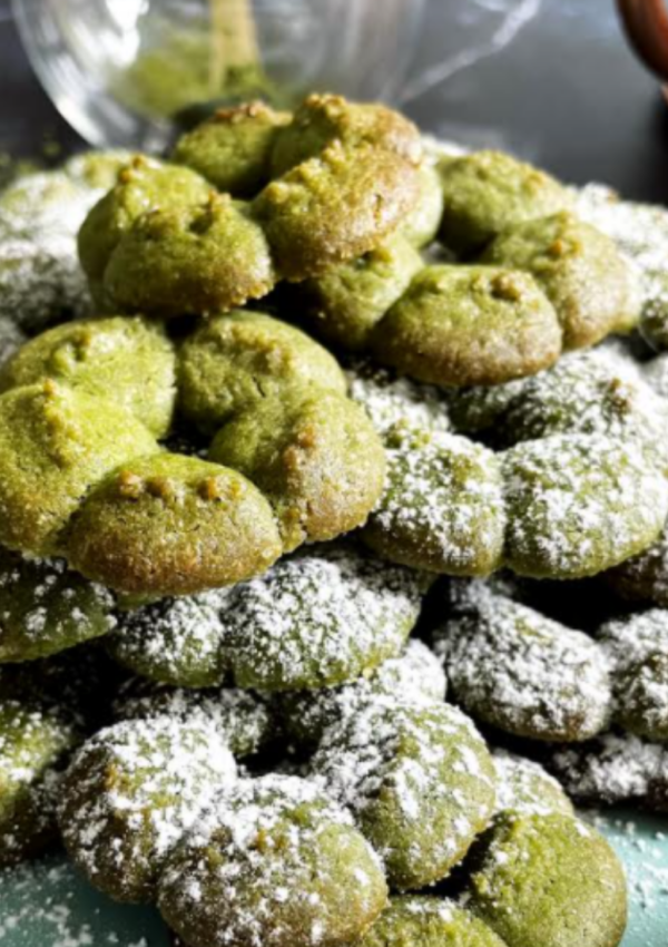 Matcha Butter Cookies