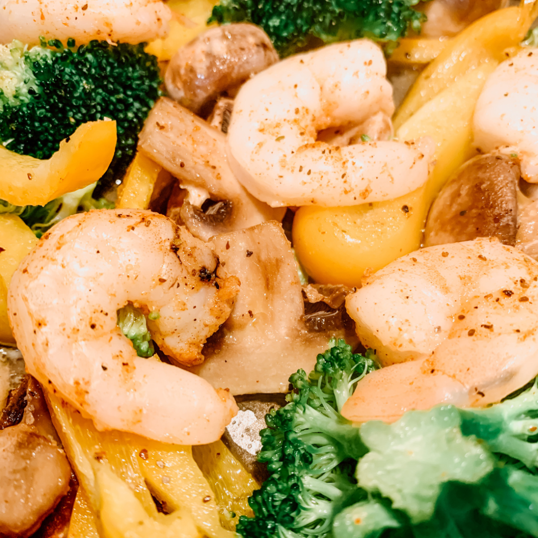 Healthy Sheet Pan Shrimp Dinner | Lynn Mumbing Mejia