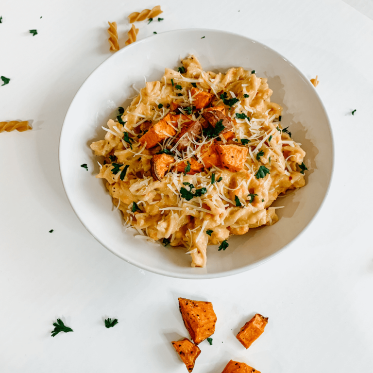 Vegan Creamy Coconut Sweet Potato Pasta
