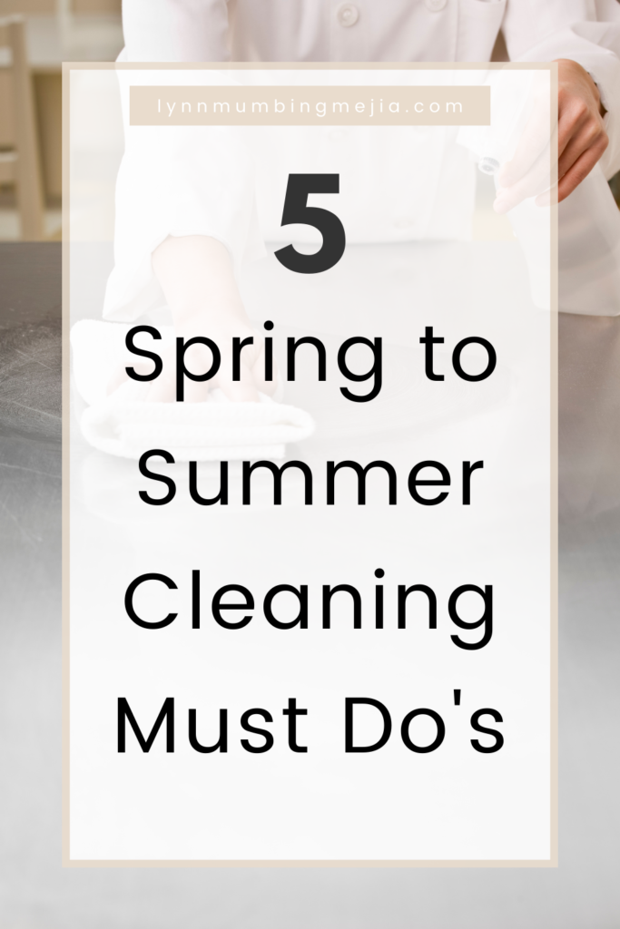 Spring to Summer Cleaning Must Do's -n Pin 2