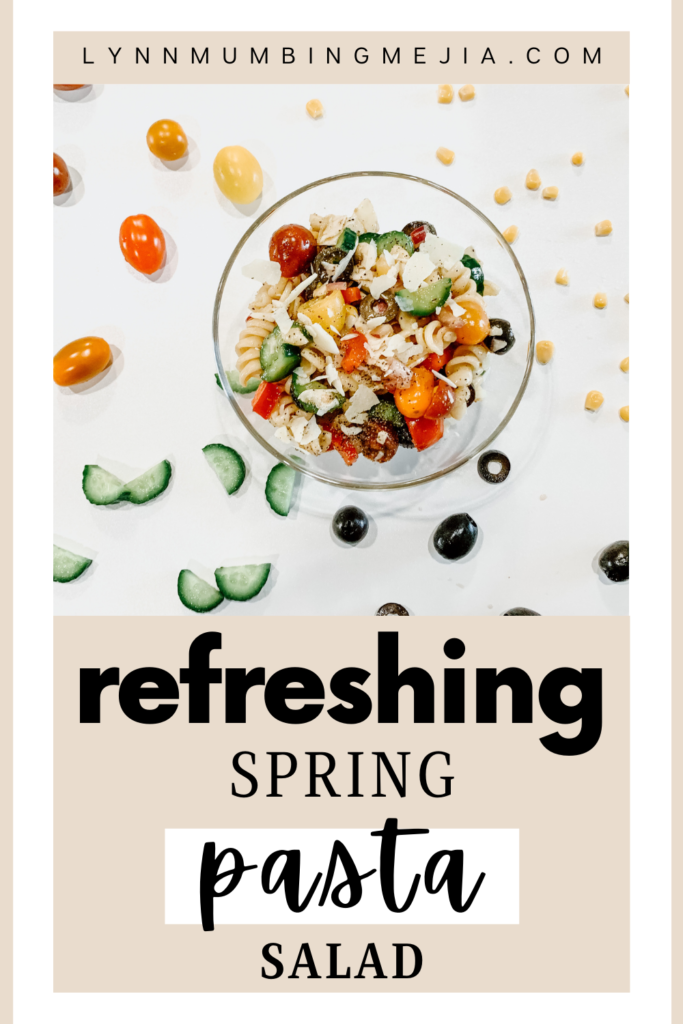 Spring Pasta Salad - Pin 1