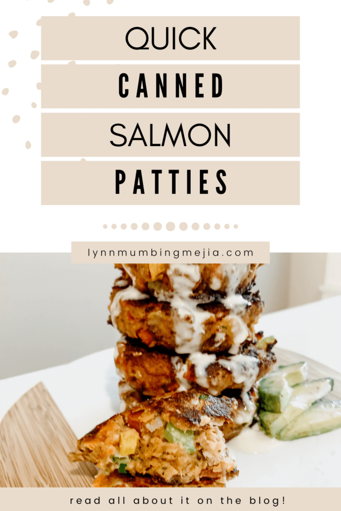 Quick Canned Salmon Patties - Pin 1 