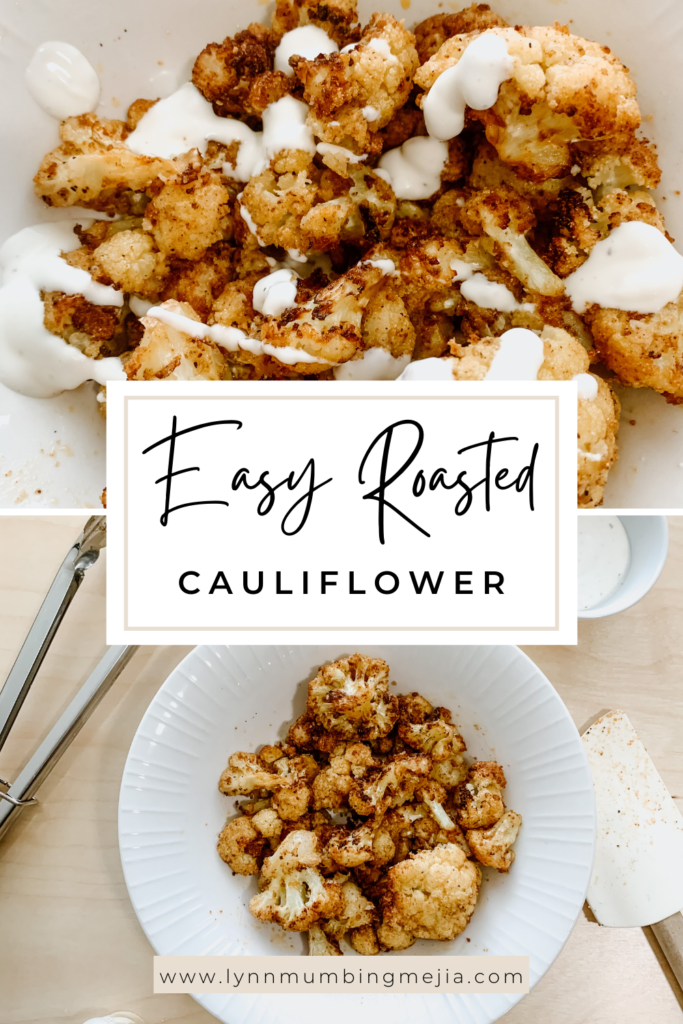 Easy Roasted Cauliflower - Pin 1
