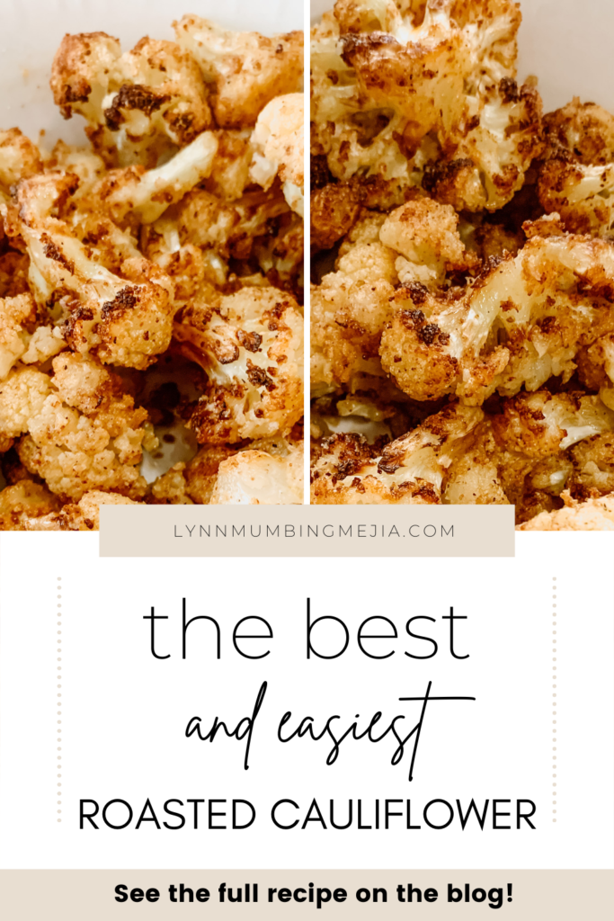 Easy Roasted Cauliflower - Pin 2