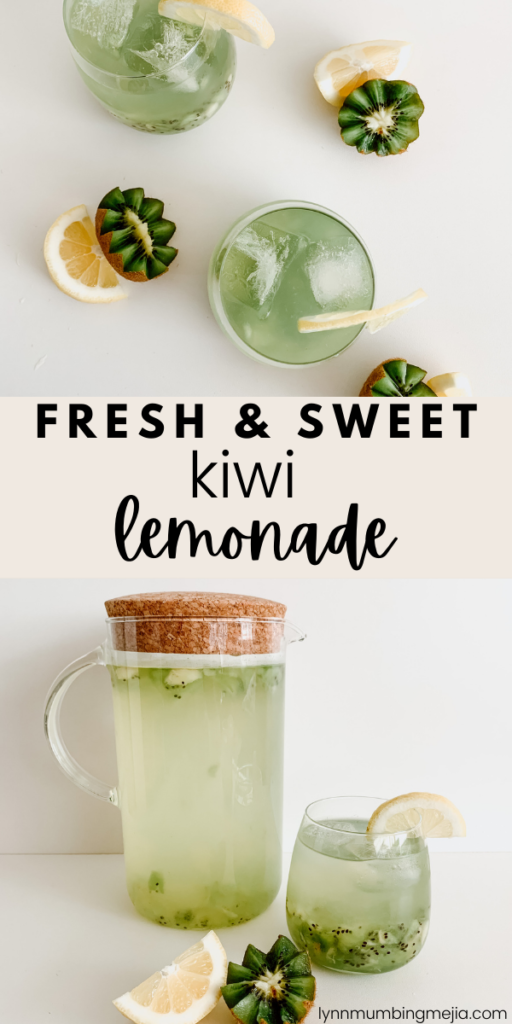 Fresh and Sweet Kiwi Lemonade - Pin 1 