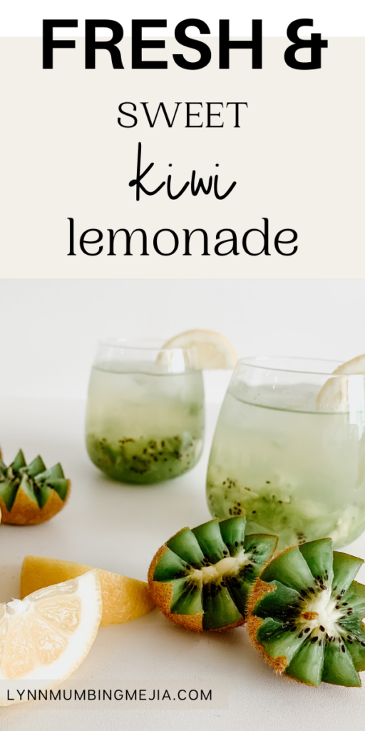 Fresh and Sweet Kiwi Lemonade - Pin 2