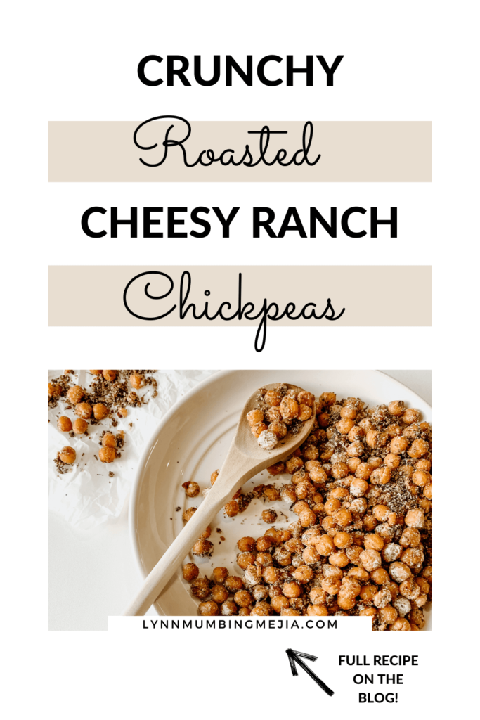  Crunchy Roasted Cheesy Ranch Chickpeas - pin 2 