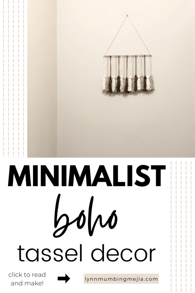 Minimalist Boho Tassel Garland - Pin 1