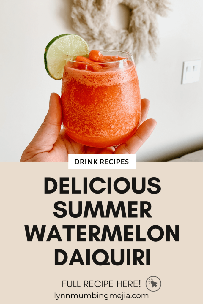 Delicious Summer Watermelon Daiquiris - Pin 1 