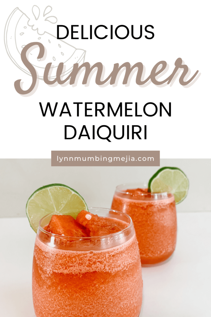 Delicious Summer Watermelon Daiquiris - Pin 2