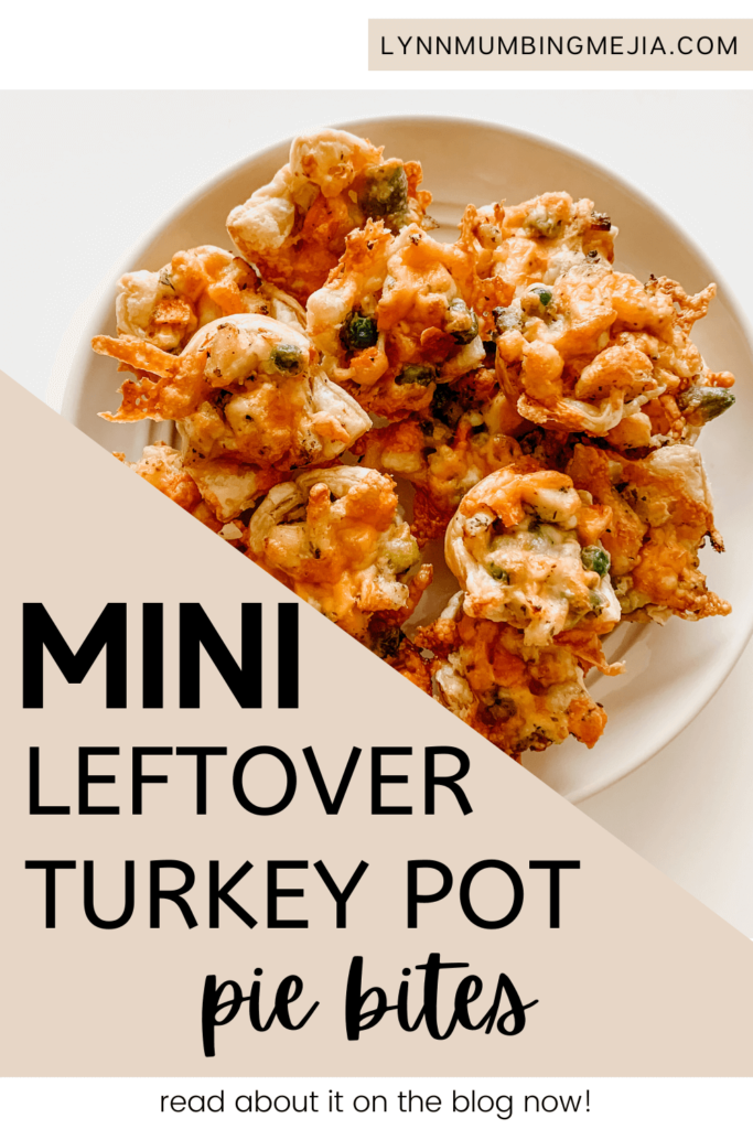 Mini Leftover Thanksgiving Turkey Bites - Pin 2