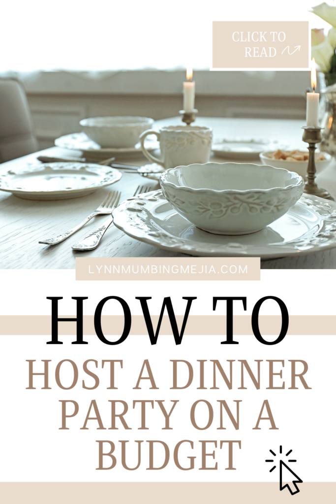 How to host a dinner party on a budget - Pin 2