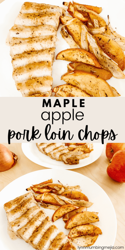 Maple Apple Pork Loin Chops - Pin 1