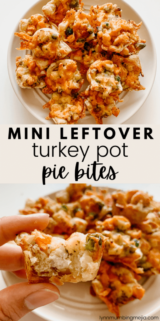 Mini Leftover Thanksgiving Turkey Bites - Pin 1