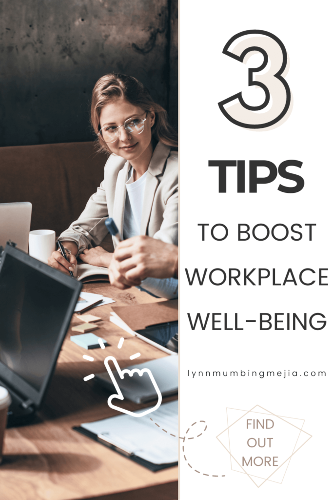 Tips to Boost Workplace Well-being - Pin 1