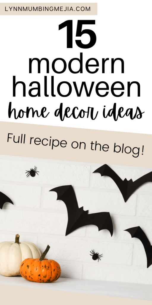 Modern Halloween Home Decor Ideas - Pin 2