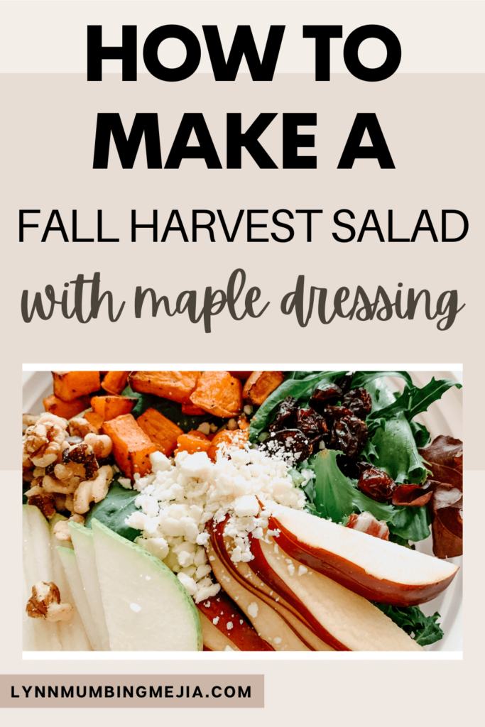 Fall Harvest Salad with Maple Dressing - Pin 2