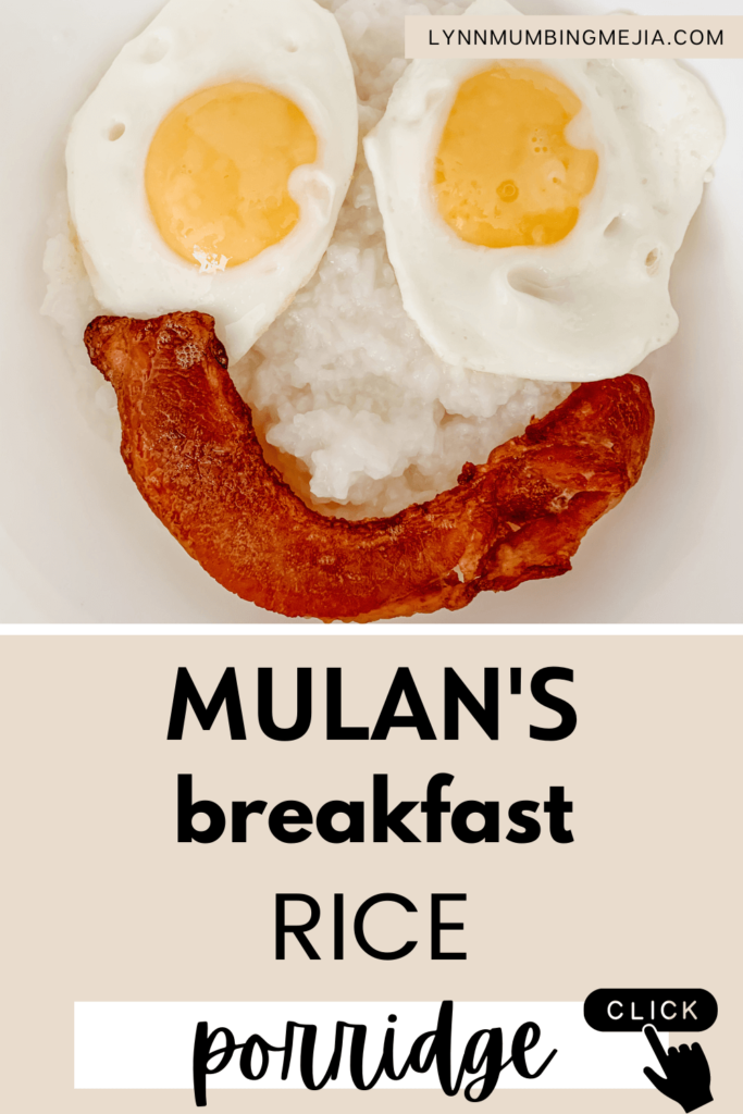 Mulan's Breakfast Rice Porridge - Pin 1