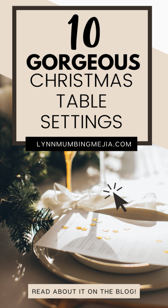 10 Gorgeous Christmas Table Settings - Pin 1
