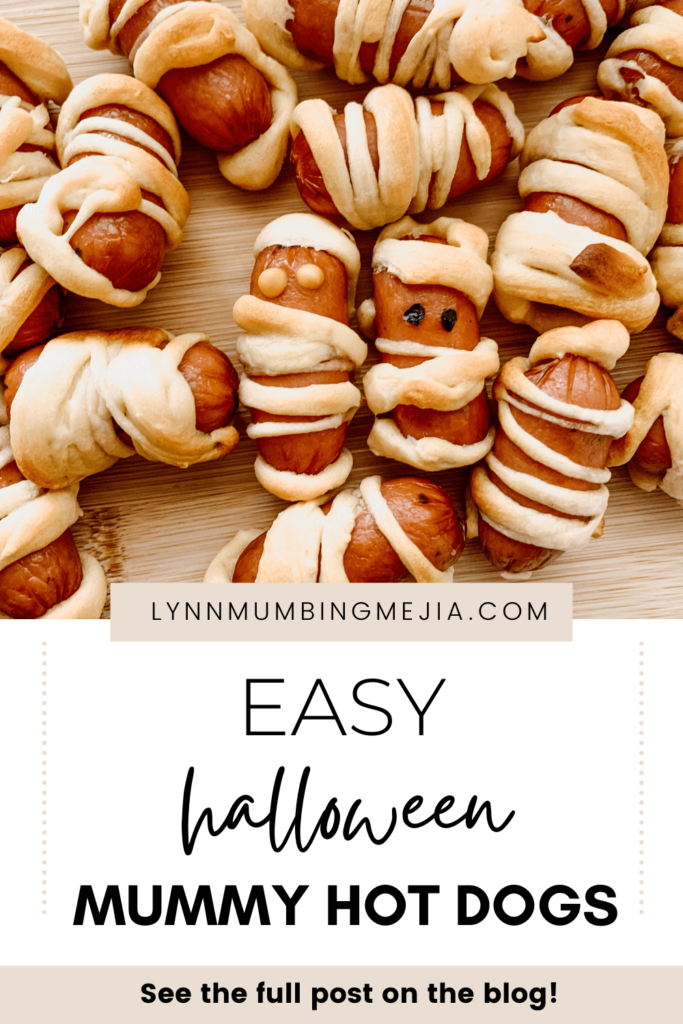 Halloween Mummy Hot Dogs - Pin 1