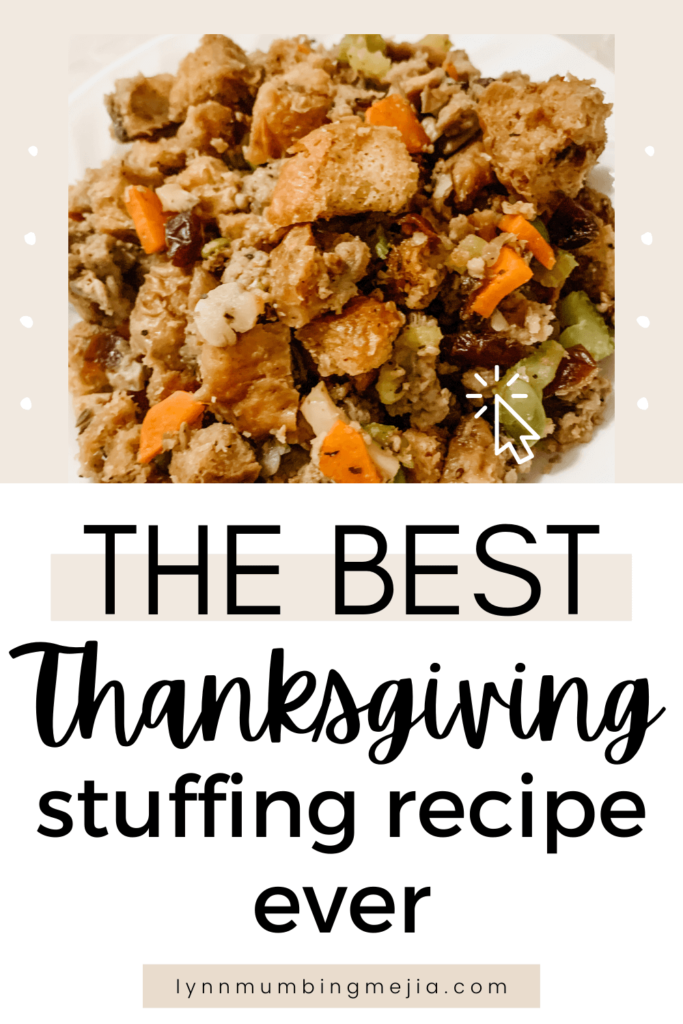 THE BEST Thanksgiving Stuffing - pin 2