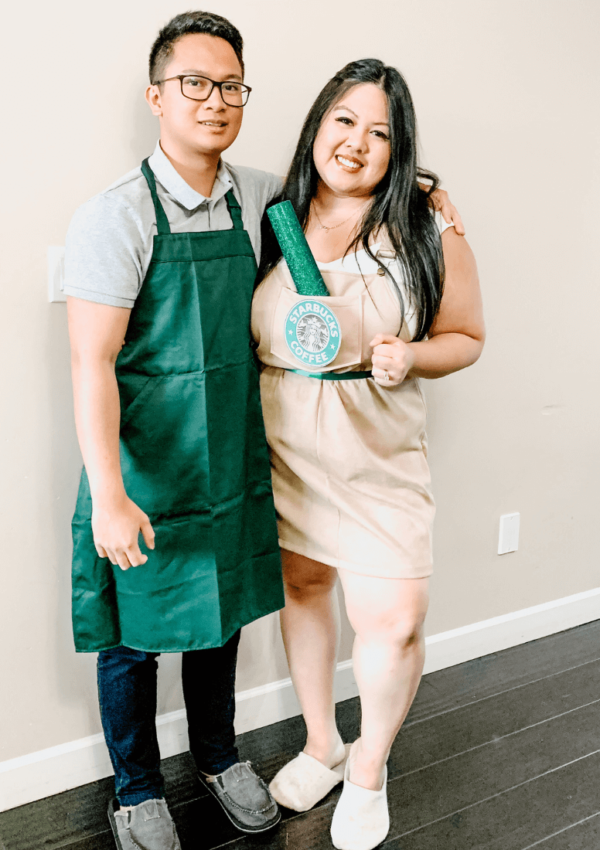 DIY Starbucks Frappuccino and Barista Costume