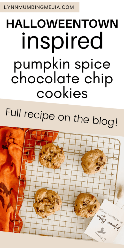 Pumpkin Spice Chocolate Chip Cookies - Pin 1
