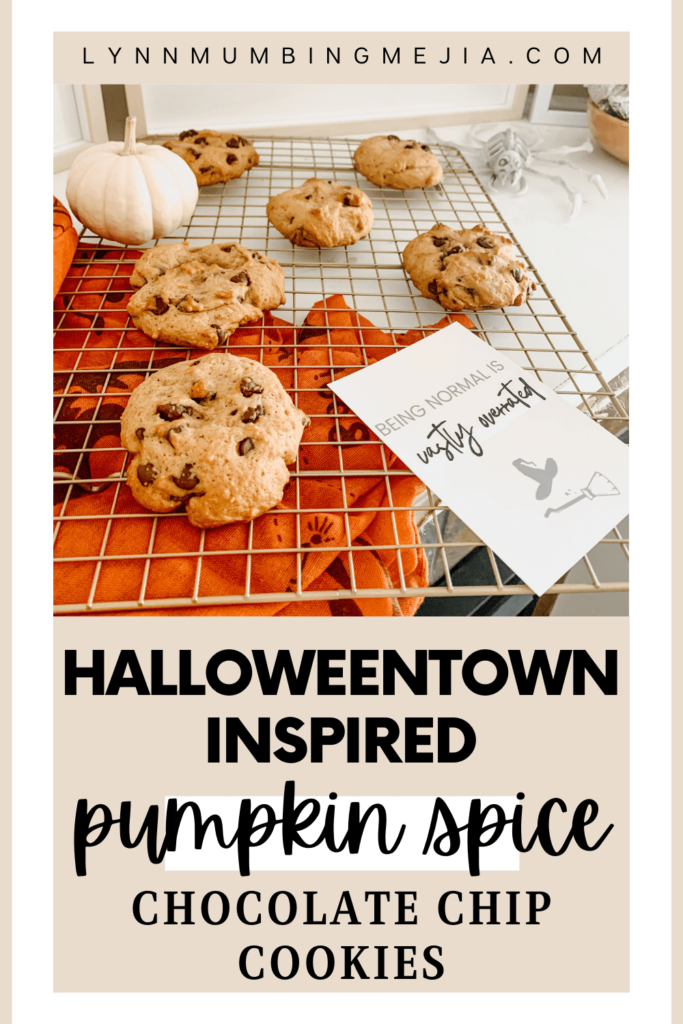 Pumpkin Spice Chocolate Chip Cookies - Pin 2