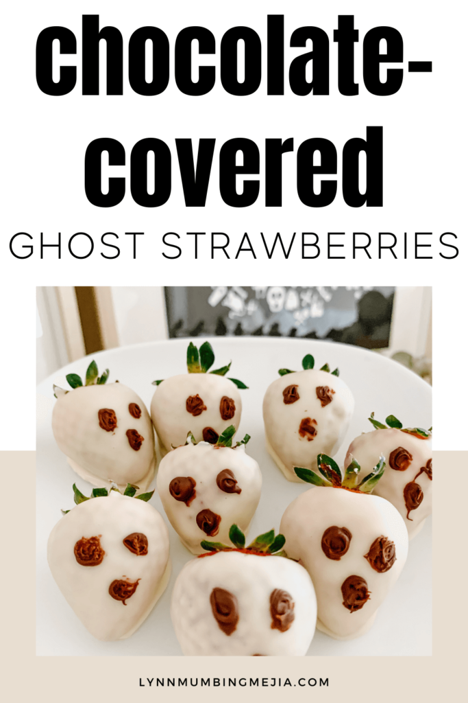Chocolate-Covered Ghost Strawberries - Pin 2