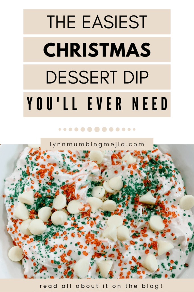 Christmas Dessert Dip - Pin 2