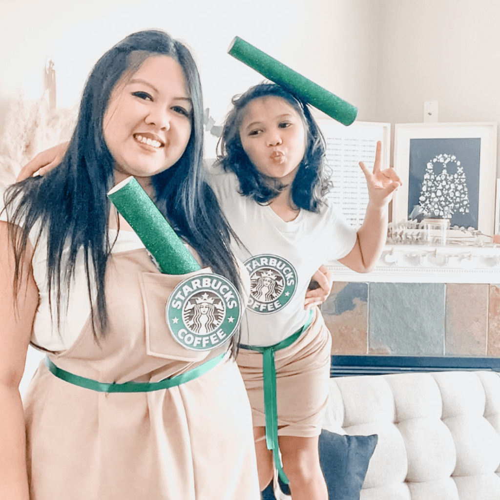 DIY Starbucks Frappuccino and Barista Costume