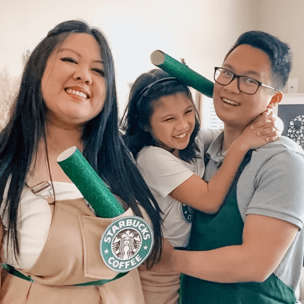 DIY Starbucks Frappuccino and Barista Costume