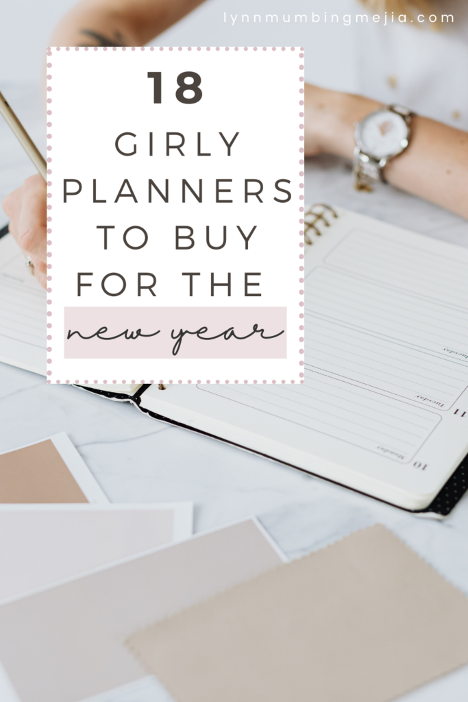 18+ Girly Planners to buy for the New Year - Pin 2