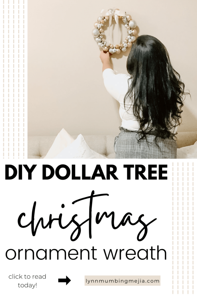 DIY Dollar Tree Ornament Wreath - Pinterest 1