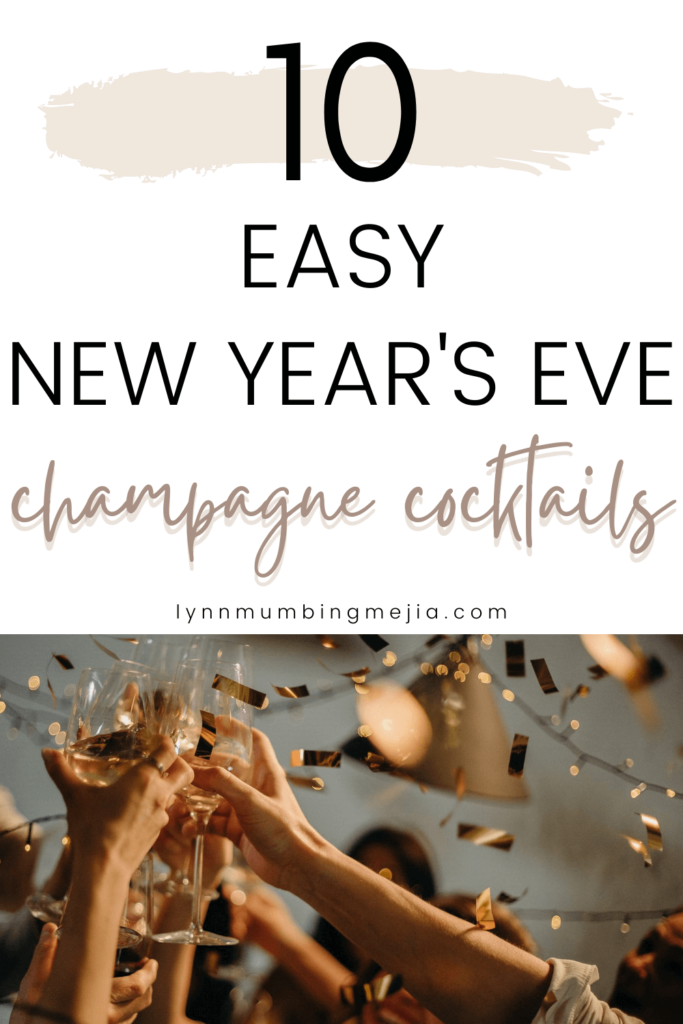 10 Easy New Year's Eve Champagne Cocktails - Pin 2