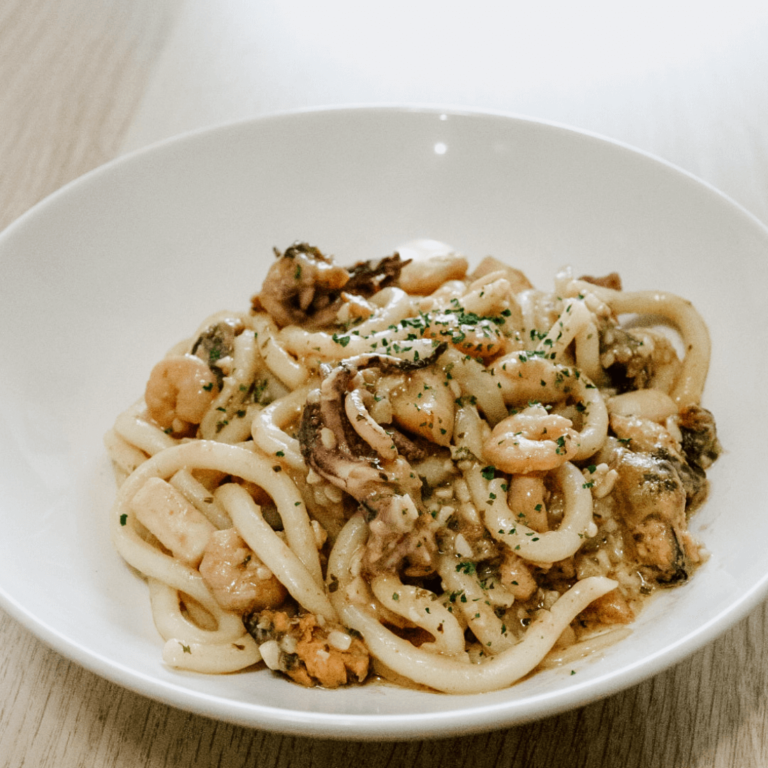 Garlic Butter Seafood Udon