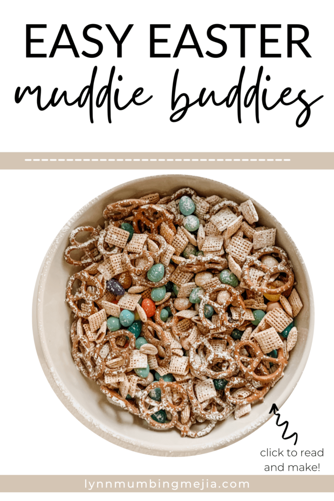 Easter Muddie Buddies Recipe - Easy Sweet and Salty Snack! - Lynn Mumbing Mejia