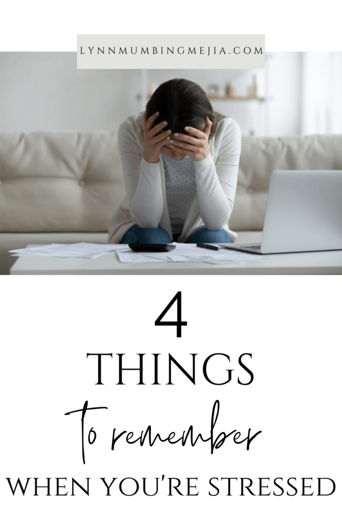 4 Things To Remember When You're Stressed - Pin 2 - Lynn Mumbing Mejia