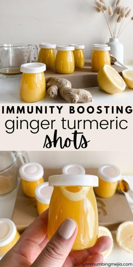 Immunity Boosting Ginger Turmeric Shots - Pin 1